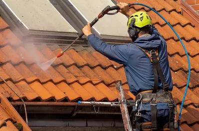 Démoussage et hydrofuge de toiture à Muel